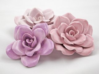 Розы — керамические цветы для интерьера