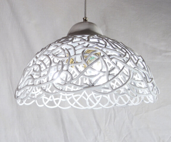 Белоснежный ажур — подвесной светильник с 3-мя лампами